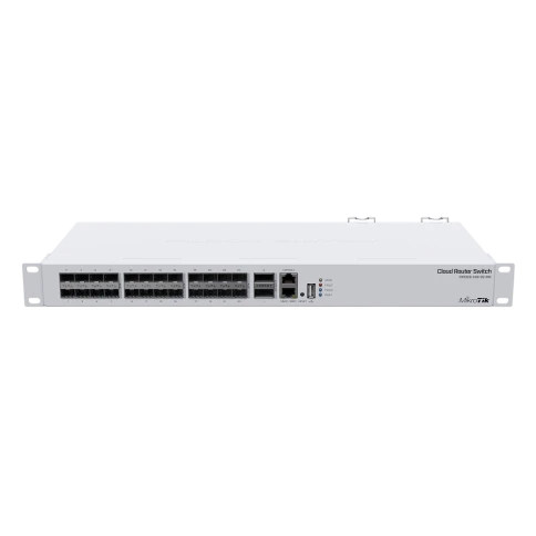 Коммутатор/ CRS326-24S+2Q+RM 40 Gbps QSFP+ ports, 24 10 Gbps SFP+ ports, 320 Gbps throughput, 640 Gbps switching, dual power фото 1