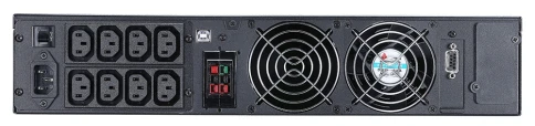 ИБП Powercom MRT-3000-L (127V), 3000 Вт/3000 ВА, Rack/Tower, напряжение шины постоянного тока 72В, ток заряда 6А, LCD, USB, RS-232, слот под SNMP карту, ШхГхВ 428х635х84 мм, вес нетто 14,4 кг, батареи в комплект не входят/ UPS Powercom MRT-3000-L (127V), фото 2