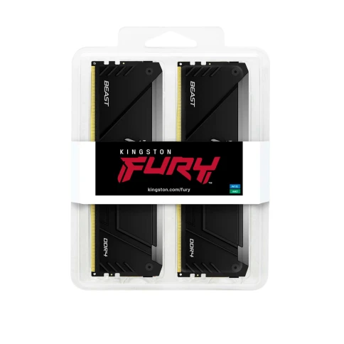 Память оперативная/ Kingston 32GB 3200MT/s DDR4 CL16 DIMM (Kit of 2) FURY Beast RGB фото 3