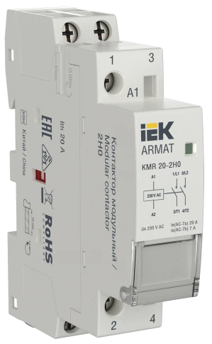 ARMAT Контактор модульный KMR 20А 230В AC 2НО IEK фото 1