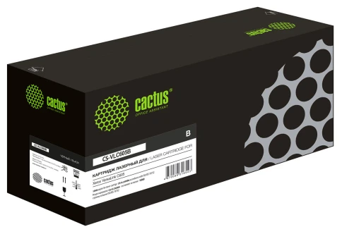 -/ Картридж лазерный Cactus CS-VLC605B 106R03939 черный (16900стр.) для Xerox VersaLink C605 фото 1
