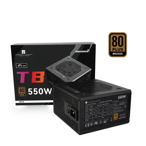 Блок питания 550W/ Power Supply Thermalright, 550W 80+ Bronze (ATX, 3.0, Non-modular, 1x24(20+4)pin 550mm, 1xCPU*2 8(4+4)pin 600+150mm, 1xPCIe 8(6+2)pin 450mm, 1xSATA*3+MOLEX4pin*1 400+150+150+150mm, 1xSATA*2+MOLEX4pin*2 400+150+150+150mm, Active, 120x120 фото 5