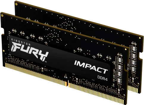 Память оперативная/ Kingston 32GB 3200MT/s DDR4 CL20 SODIMM (Kit of 2) FURY Impact фото 1
