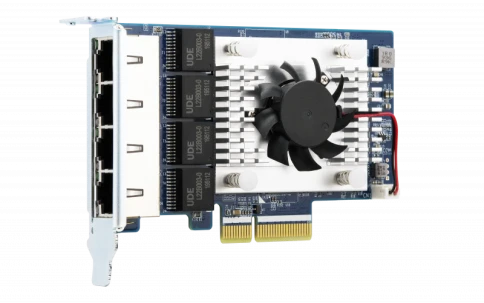 Сетевая карта/ QNAP QXG-5G4T-111C Quad Port 5 GbE RJ-45 Network Card, PCIe Gen3 x4 фото 2