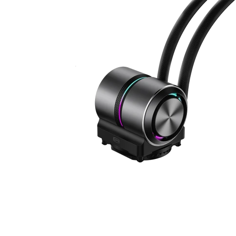 Система охлаждения/ Water Cooling System PCCooler DE360 Pro BK (300W, 360mm, Black, ARGB Pump, Fans: 3x120mm, 86.73CFM, 32dBA, 2200RPM/ Pump height 57mm, 28dBA, 3200RPM, Rad thickness 27mm/ S: 1851, 1700, 1200, 115X, AM5, AM4, AM3) фото 6