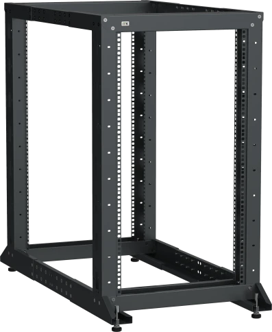 ITK LINEA F Стойка 2-рамная 42U 600х600-1000мм черная фото 1