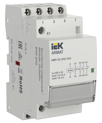 ARMAT Контактор модульный KMR 25А 48В AC 2НО 2НЗ IEK фото 1