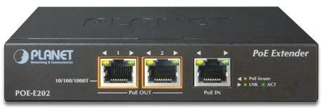 PoE расширитель/ PLANET 1-Port 802.3at PoE+ to 2-Port 802.3af/at Gigabit PoE Extender фото 1