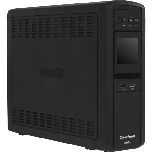 Источник бесперебойного питания/ UPS Line-Interactive CyberPower CP1600EPFCLCD 1600VA/1000W USB/RS-232/RJ11/45/USB/SNMPslot  charger A/С (6 EURO), с чистым синусом при работе от АКБ фото 4