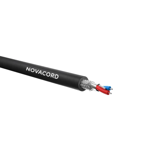 NOVACORD DMX 2x0,34 SS PVC Кабель микрофонный для аналоговых и цифровых аудио сигналов AES/EBU, эластичный, используется в профессиональных вещательных системах, структура: 2х0.34 мм2, многожильная луженая медь, диэлектрик проводника - вспененный полиэтил фото 1