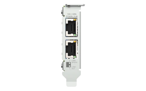 Сетевая карта/ QNAP QXG-10G2T Dual-port BASET 10GbE network expansion card; low-profile form factor; PCIe Gen3 x4 фото 8