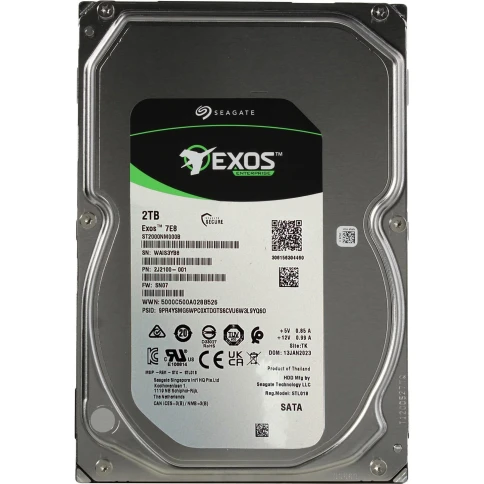 Жесткий диск/ RECERTIFIED HDD Seagate Exos 7E8 SATA 2Tb 7200 6Gb/s 256 фото 1
