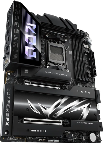 Материнская плата ASUS ROG CROSSHAIR X870E HERO SocketAM5 AMD X870 4xDDR5 ATX AC`97 8ch(7.1) 5Gigabit + 2.5Gigabit Ethernet RAID+HDMI [ROG CROSSHAIR X870E HERO] фото 8