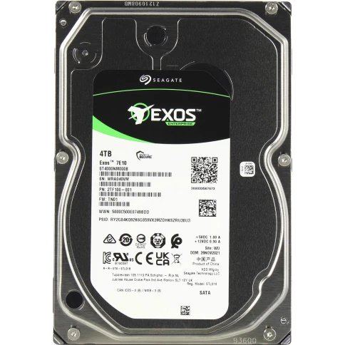 Жесткий диск/ RECERTIFIED HDD Seagate Exos 7E10 SATA 4Tb 7200 6Gb/s 256Mb 1 year warranty (replacement ST4000NM0035, MG04ACA400N, MG08ADA400E, HUS726T4TALE6L4, MG04ACA400E, ST4000NM024B) RECERTIFIED фото 1