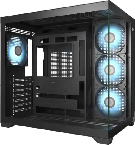 Корпус PcCooler C3T700 ARGB BK черный без БП ATX 8x120mm 5x140mm 2xUSB3.0 audio bott PSU фото 3