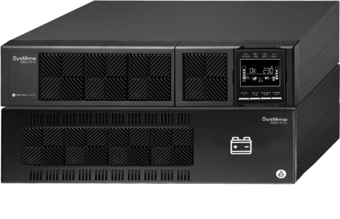 ИБП Systeme Electric Smart-Save Online SRT 5000 ВА, конвертируемый форм-фактор 5U, 230 В, 1:1, клеммный вход/выход, SmartSlot, LCD, USB HID, SNMP карта, параллельное резервирование, версия с возможностью увеличения времени автономии, 2 кор. фото 2