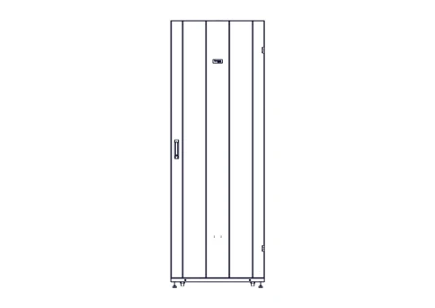 Шкаф Systeme Electric, серия Uniprom, 48U-800/1200, боковые панели 4шт, черный фото 3
