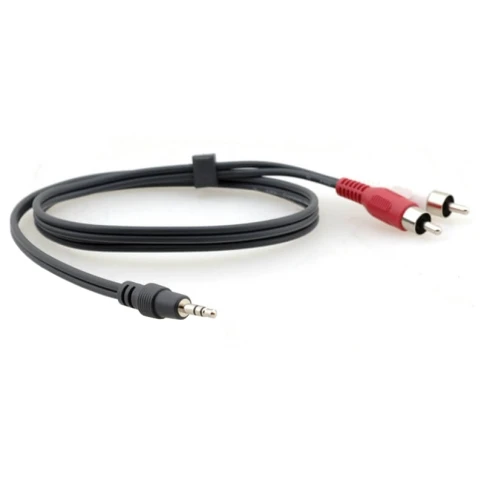 Кабель 3.5mm Audio на 2 RCA (Вилка - Вилки), 4,6 м фото 1