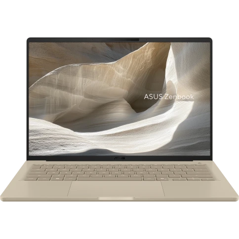 Ноутбук/ ASUS UX3407NA-QD100W 14"(1920x1200 OLED)/Qualcomm Snapdragon X2 Elite X2E-88-100(3.4Ghz)/32768Mb/1024SSDGb/noDVD/Int:Shared/Cam/BT/WiFi/70WHr/war 1y/0.99kg/Zabriskie Beige/Win11Home + маг-алюм корп; +чехол фото 1