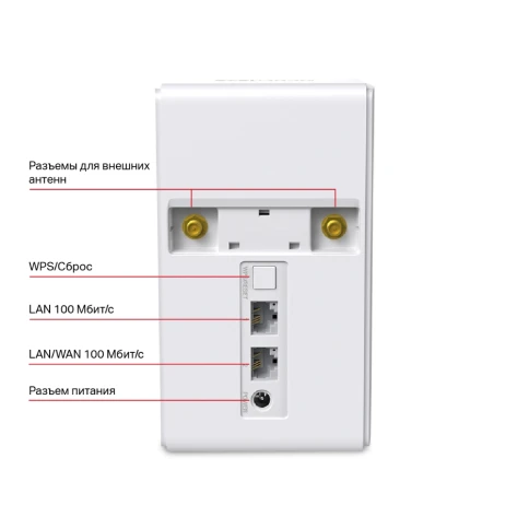 Маршрутизатор/ N300 Wi-Fi 4G LTE Router, Build-In 150Mbps 4G LTE Modem фото 2