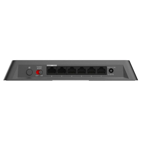 Конфигурируемый коммутатор/ Конфигурируемый коммутатор, 5x1000Base-T, 1x10GBase-T, DIP-переключатель, корпус металл фото 4