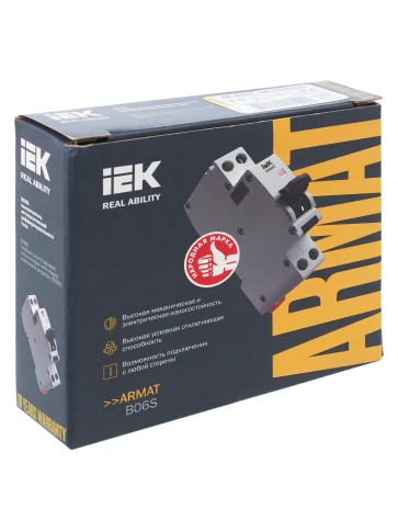 ARMAT АВДТ B06S 1P+NP C32 30мА тип AC (18мм) IEK фото 6