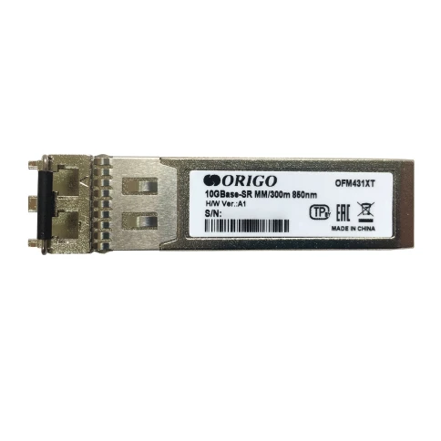 Трансивер/ OFM431XT SFP+ Transceiver, 10GBase-SR, Duplex LC, 850nm, Multi-mode, 300M фото 1