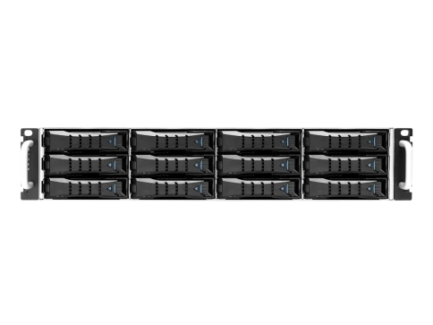 Дисковая полка/ J2012-04-04X, 2U 12x 3.5" hot-swap bays, hot-swap JBOD with dual SAS 12G expander controller, dual BMC, tool-less HDD tray, 550W 1+1 hot-swap redundant 80+ Platinum, tool-less rail kit (4X series) фото 1