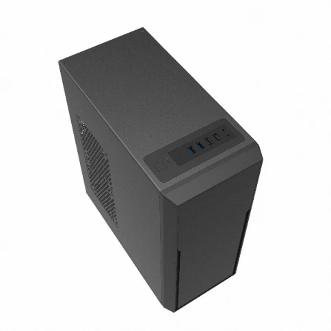 Корпус c блоком питания 450 Ватт/ Case Foxline FL-302-FZ450-U32 ATX case, black, w/PSU 450W 8cm, w/2xUSB2.0+2xUSB3.0, w/pwr cord, w/o FAN фото 2