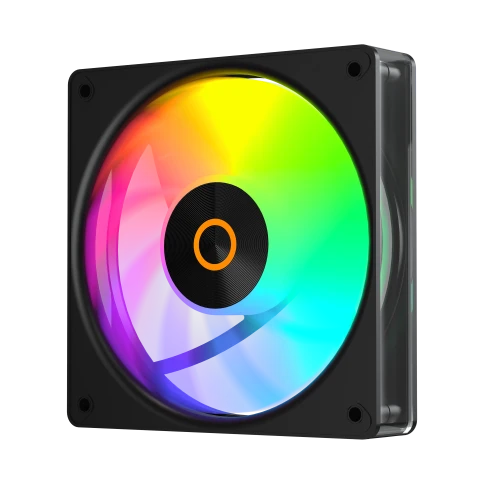 Кулер для корпуса/ Case Cooler Ocypus Gamma F12 Elite BK ARGB REVERSE BLADE (120x120x25mm, 4-pin PWM, ARGB, 56CFM, 26dBA, 1800RPM, Black) фото 4