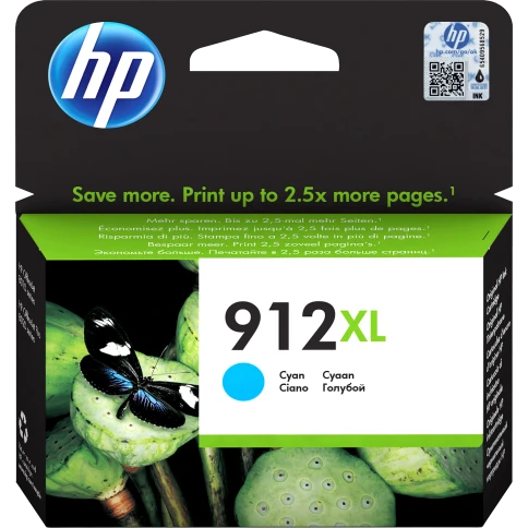 Картридж/ HP 912XL High Yield Cyan Original Ink Cartridge фото 1