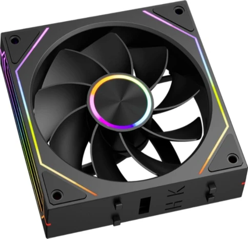 Кулер для корпуса/ Case Cooler PCCooler F3 X120R ARGB BK Reverse (120x120x25mm, 4-pin PWM, ARGB, 54CFM, 28.4dBA, 1800RPM, Black) фото 4