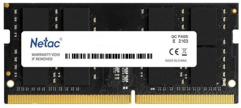 Оперативная память DDR4 16Gb 2666MHz Netac NTBSD4N26SP-16 Basic RTL PC4-21300 CL19 SO-DIMM 260-pin 1.2В single rank Ret [NTBSD4N26SP-16] фото 1