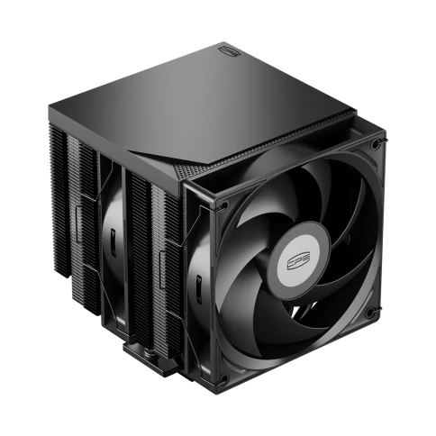 Кулер для процессора/ CPU Cooler PCCooler RT720 TC BK (270W, 4-pin PWM, 157.5mm, Al/Cu, 7x6mm, 2x120mm, 73.32CFM, 34.9dBA, 2200RPM, S: 1851/1700/1200/115X, AM5/AM4, black) фото 2