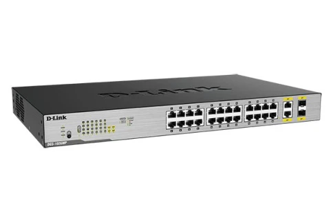 Коммутатор/ DGS-1026MP Unmanaged Switch 24x1000Base-T PoE, 2xCombo 1000Base-T/SFP, PoE Budget 370W, metal case фото 1