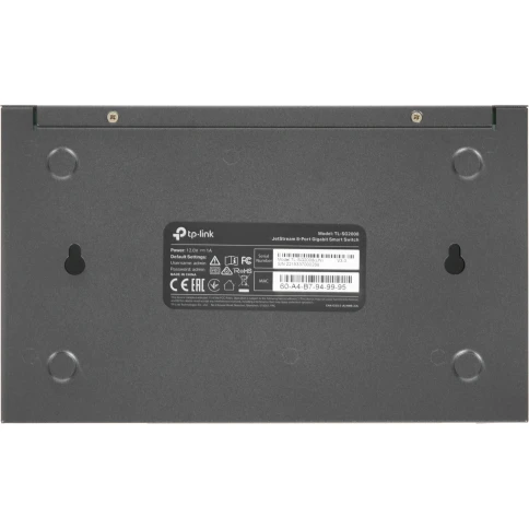 Коммутатор/ 8-port Gigabit Desktop Smart Switch, 8 10/100/1000Mbps RJ45 ports, Tag-based VLAN, STP/RSTP/MSTP, IGMP V1/V2/V3 Snooping, DHCP Filtering, 802.1P QoS, Rate Limiting, Voice VLAN, Port Trunking, LACP, Port Mirroring, SNMP, RMON, steel case фото 5