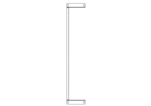 Фиксированная полка Systeme Electric, серия Uniprom, 2U, 450мм, до 15кг фото 10