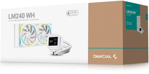 Система водяного охлаждения Deepcool LM240 WH ARGB Soc-AM5/AM4/1200/1700/1851 белый 4-pin 19-36dB Al LCD 220W 1404gr Ret (R-LM240-WHDMMC-1) фото 6