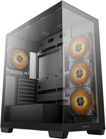 Корпус Deepcool CG580 4F черный без БП ATX 6x120mm 3x140mm 2xUSB3.0 audio bott PSU фото 2