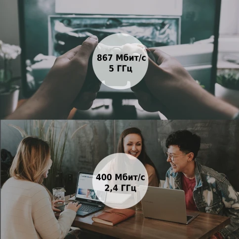 Адаптер Wi-Fi/ AC1300 Mini Wireless MU-MIMO USB Adapter?Mini Size, 867Mbps at 5GHz + 400Mbps at 2.4GHz, USB 3.0 фото 4