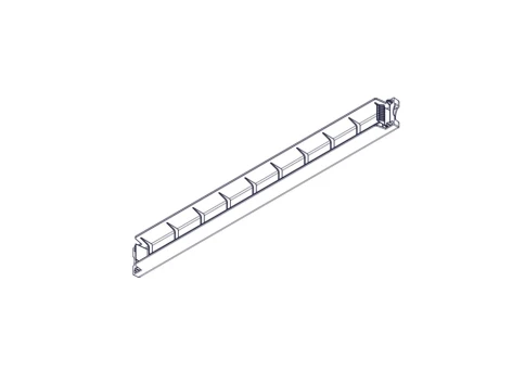 Plastic plug Systeme Electric, Excelente series, 1U , 19", tool-free installation, black (10 pcs.) фото 3