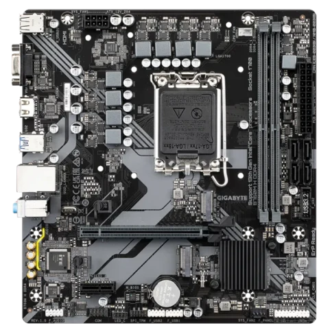 Материнская плата/ MB GIGABYTE INTEL B760 s1700, 2xDDR4(64GB), D-SUB/HDMI 2.1, 1xPCIe 4.0x16, 1xPCIe 3.0, 1xLAN, 4xSATA 6Gb/s, 2xM.2, 4xUSB 3.2, 2xUSB 2.0, mATX фото 2
