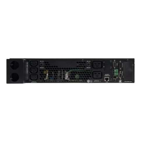 8777 SKAT-UPS 10000-RACK-ON P3 ИБП 10 кВа/10 кВт, 2U, On-Line, синус, внешн. АКБ 240В, ток заряда 15А, USB, RS232, RS485, параллельный порт, слот для карт (SNMP, реле), EPO, ШхГхВ 440х622х88, масса 17.0 кг фото 11