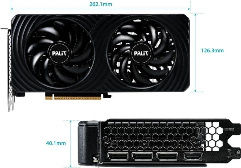 Видеокарта Palit PCI-E 5.0 RTX5060 DUAL OC NVIDIA GeForce RTX 5060 8Gb 128bit GDDR7 2295/28000 HDMIx1 DPx3 HDCP Ret фото 5