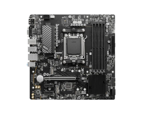 Материнская плата/ MB MSI AMD B650 sAM5, 4xDDR5(256GB), D-SUB/HDMI 2.1/DP, 1xPCIe 4.0x16, 2xPCIe 3.0, 1xLAN (2.5GbE), 4xSATA 6Gb/s, 2xM.2, 4xUSB 3.2, 4xUSB 2.0, 1xPS/2, mATX фото 4