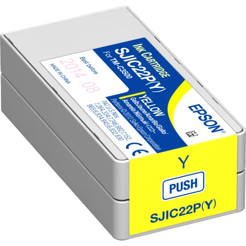 Картридж/ Epson SJIC22P(Y): INK CARTRIDGE FOR TM-C3500 фото 1