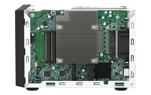 Сетевое хранилище без дисков/ ENTERPRISE QNAP TVS-h674-i5-32G QTS hero NAS, 6 x 3.5 "/ 2.5", 2 x M.2 NVMe, Intel Core i5-12400 6-core /12-thread up to 4.4 GHz, 32 GB  DDR4 (2 x 16 GB) up to 64 GB ( 2 x 32 GB), 2x 2.5 GbE BASE-T, HDMI port фото 8