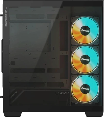 Корпус Gigabyte GB-C500P ST черный ATX 6x120mm 3x140mm 2xUSB3.0 audio bott PSU [28300-C500B-1CKR] фото 4