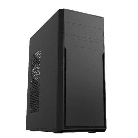 Корпус c блоком питания 450 Ватт/ Case Foxline FL-302-FZ450-U32 ATX case, black, w/PSU 450W 8cm, w/2xUSB2.0+2xUSB3.0, w/pwr cord, w/o FAN фото 1