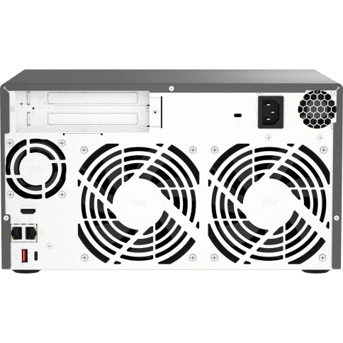 Сетевое хранилище без дисков/ ENTERPRISE QNAP TVS-h874-i7-32G QTS hero NAS, 8 x 3.5 "/ 2.5", 2 x M.2 NVMe, Intel Core i7 12-core (8P+4E) /20-thread 32 GB  DDR4 (2 x 16 GB) up to 64 GB ( 2 x 32 GB), 2x 2.5 GbE BASE-T, HDMI port фото 4